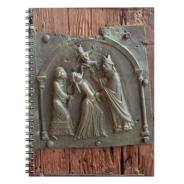 Cuaderno Un exorcismo, el panel de la puerta derecha, 12mo (Frente)