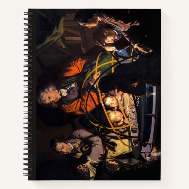 Cuaderno Un filósofo dando una conferencia sobre el orrery  (Anverso)