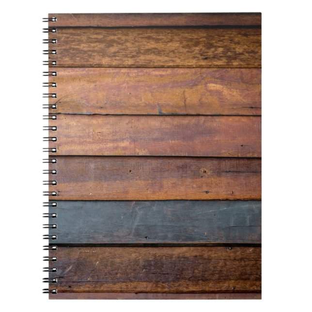 Cuaderno Un fondo de textura de la pared de madera antigua  (Frente)
