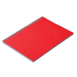 Cuaderno un fondo rojo con un borde blanco