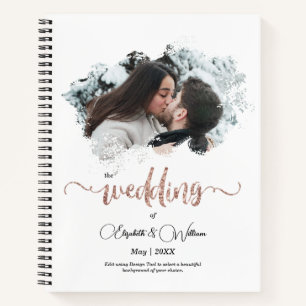 Cuaderno Un fotograma superpuesto de amor Pareja de Boda Pl