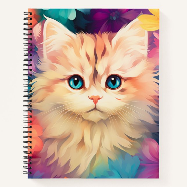 Cuaderno Un gato colorido (Anverso)