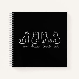 Cuaderno Un gato de un deux trois francés Kitty