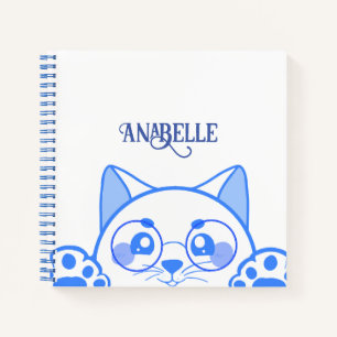 Cuaderno Un Gato Feliz Con Gafas Redondas