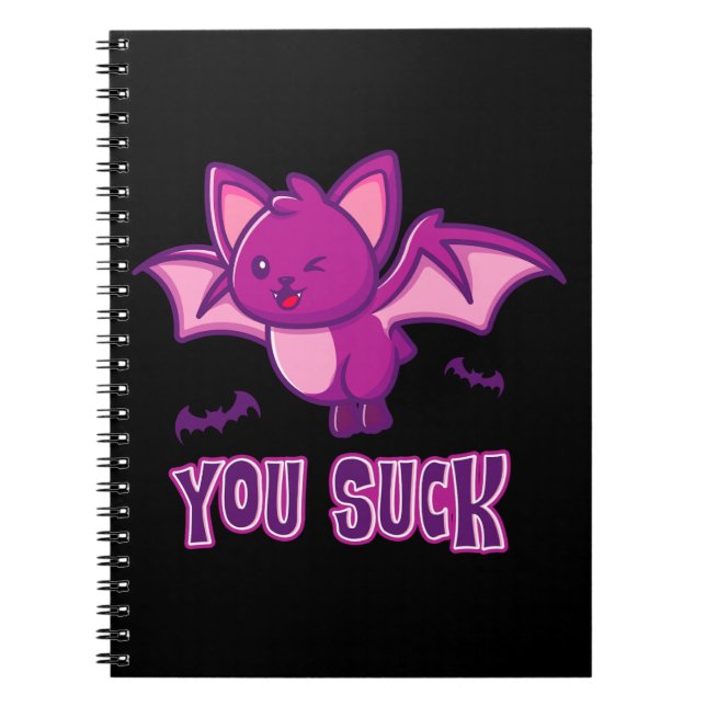 Cuaderno Un gracioso vampiro de Halloween te golpea (Frente)