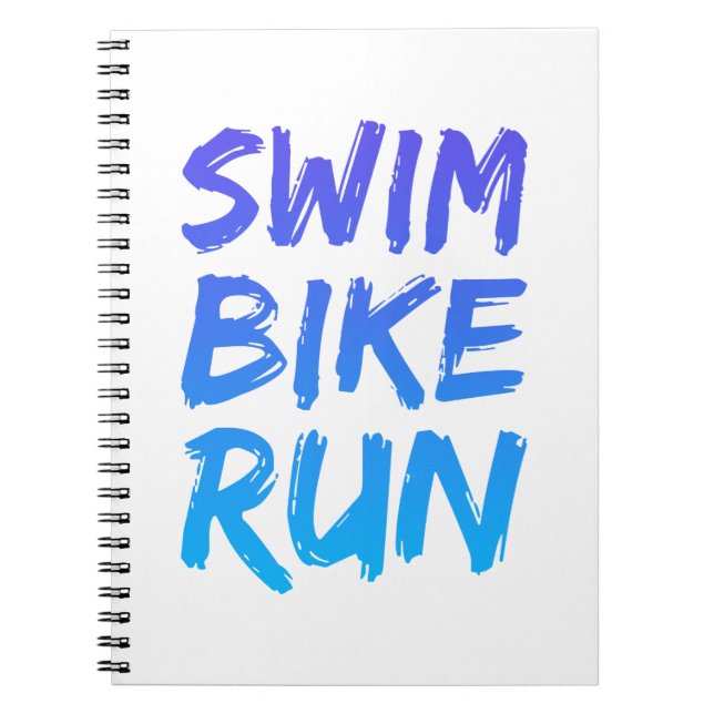 Cuaderno Un gran regalo de Triatlón para tu amigo o familia (Frente)