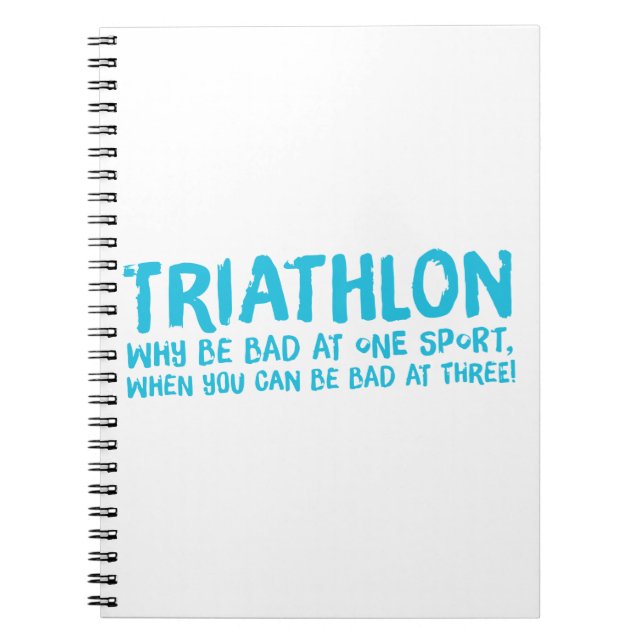Cuaderno Un gran regalo de Triatlón para tu amigo o familia (Frente)