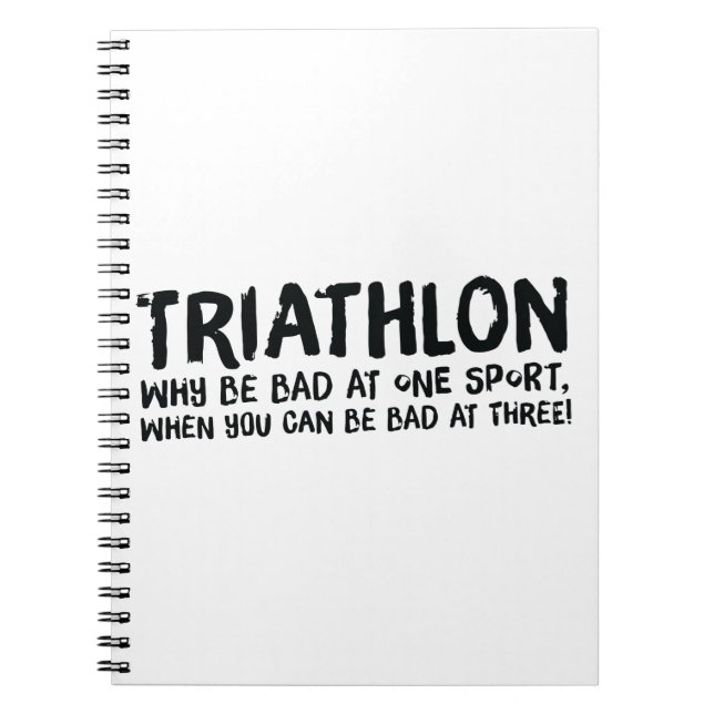 Cuaderno Un gran regalo de Triatlón para tu amigo o familia (Frente)