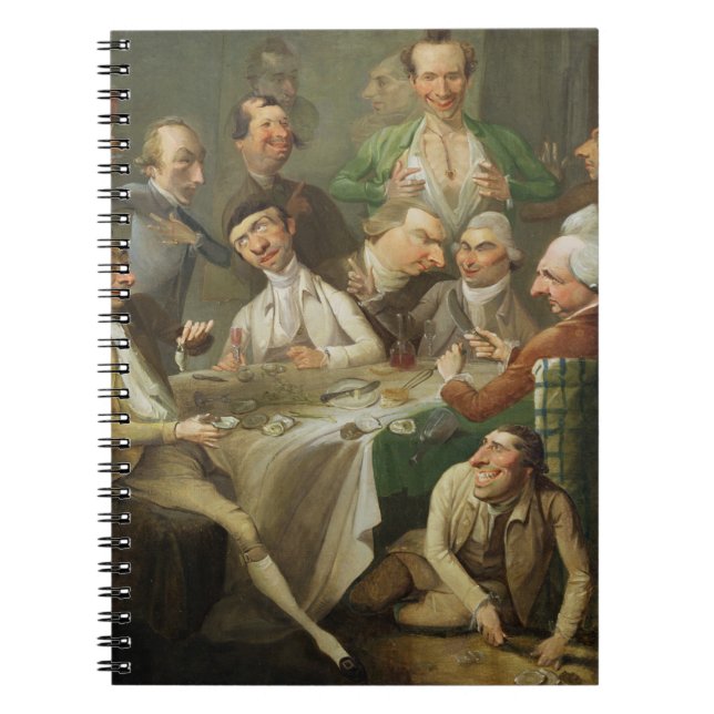 Cuaderno Un grupo de la caricatura, c.1776 (aceite en lona) (Frente)