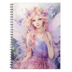 Cuaderno Un hada de primavera hermosa