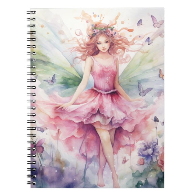 Cuaderno Un Hada Hermosa de Primavera (Frente)