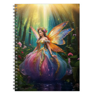 Cuaderno Un hada mágica en un bosque encantado