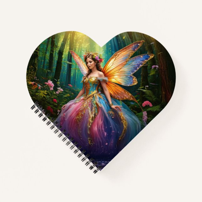 Cuaderno Un hada mágica en un bosque encantado (Anverso)