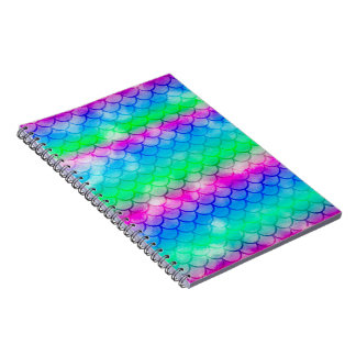 Cuaderno Un hermoso espectro de colores de sirena