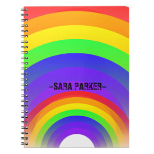 Cuaderno Un hermoso planchador de colores arcoiris