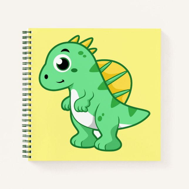 Cuaderno Un Ilustracion Agradable De Un Espinosaurio. (Anverso)