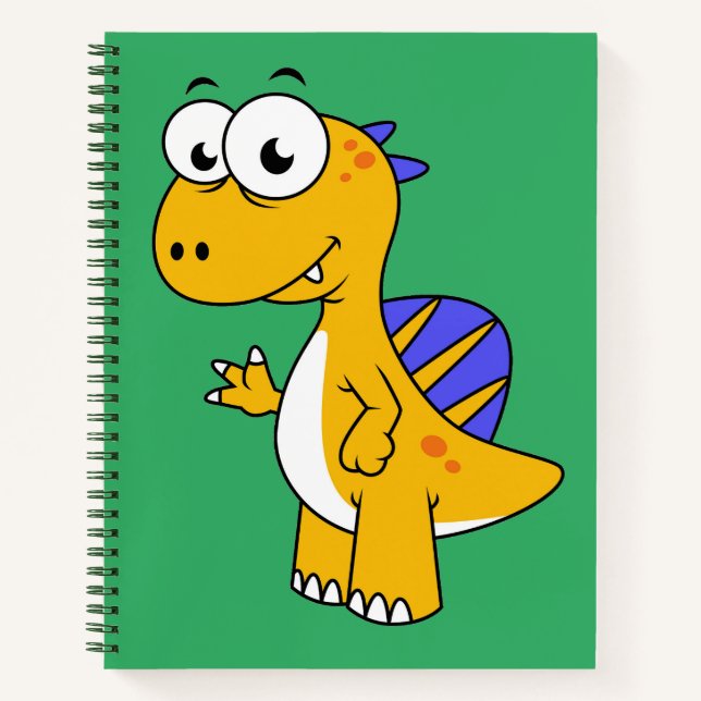 Cuaderno Un Ilustracion Agradable De Un Espinosaurio. 2 (Anverso)