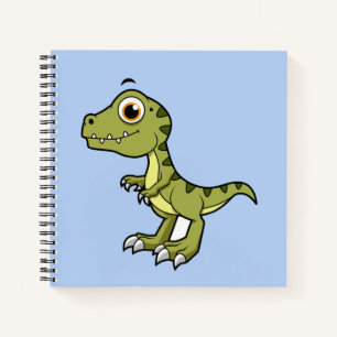 Cuaderno Un Ilustracion Agradable De Un Rex Tirrannosauro.