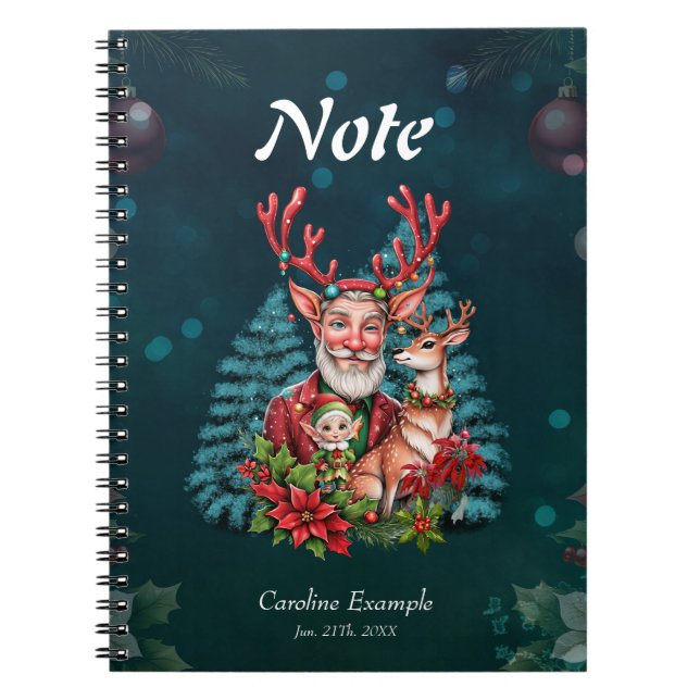 Cuaderno Un ilustracion de Navidades caprichosos, (Frente)