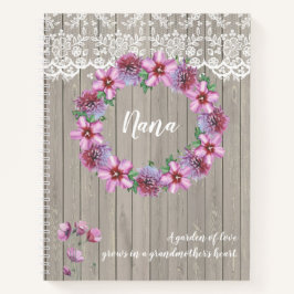 Cuaderno Un jardín de amor personalizado