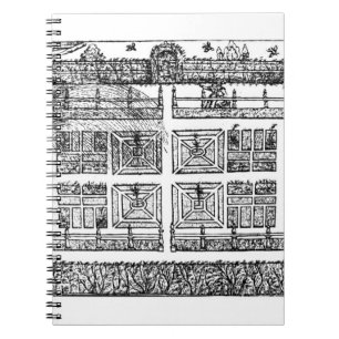 Cuaderno Un jardín, "del laberinto del jardinero", 1577 (