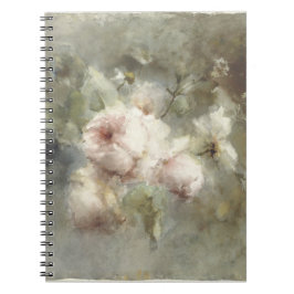 Cuaderno Un jarrón con rosas de Margaretha Roosenboom (1853
