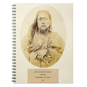 Cuaderno Un lama tibetano en Pemianchi, Tíbet, siglo XIX (