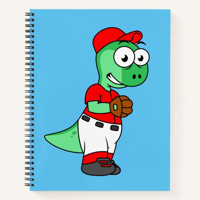 Cuaderno Un lanzador de béisbol paquicefalosaurio. (Anverso)