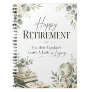 Cuaderno Un Legado Duradero Feliz Jubilación