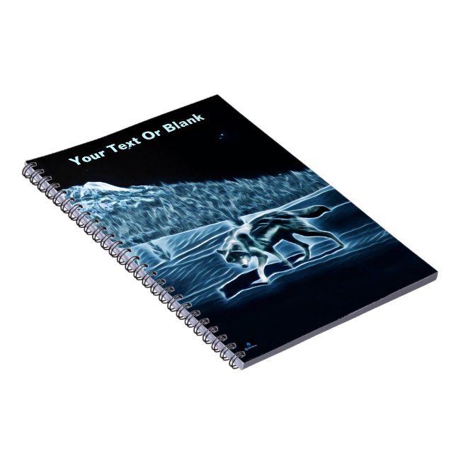 Cuaderno Un lobo en la nieve (Lado Derecho)