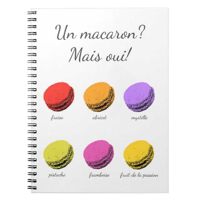Cuaderno ¿Un macaron? ¡Mais oui! (Frente)