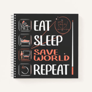 Cuaderno Un maestro de matemáticas salvó al mundo. Gracias