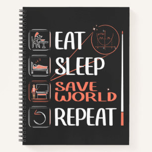 Cuaderno Un maestro de matemáticas salvó al mundo. Gracias 