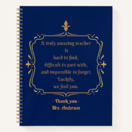 Cuaderno Un maestro verdaderamente asombroso es difícil de 