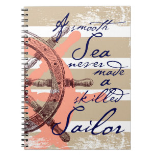 Cuaderno Un mar liso nunca hizo a un marinero experto