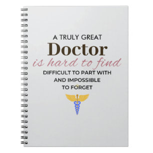 Cuaderno Un médico verdaderamente grande – Agradecimiento