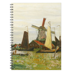 Cuaderno Un molino de viento en Zaandam Claude Monet