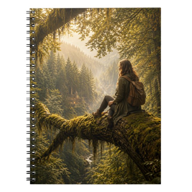 Cuaderno Un momento tranquilo sobre el bosque (Frente)
