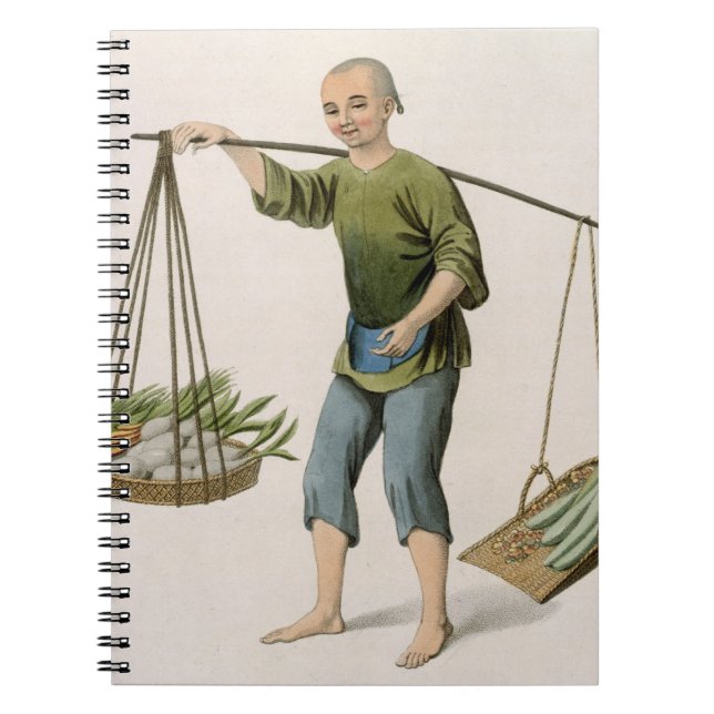 Cuaderno Un muchacho con las verduras, platea 54 'de los (Frente)