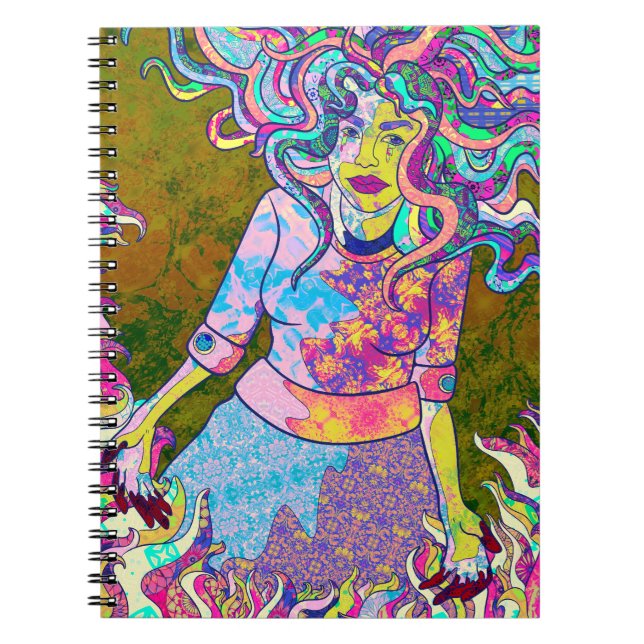Cuaderno Un mundo de llamas (Frente)