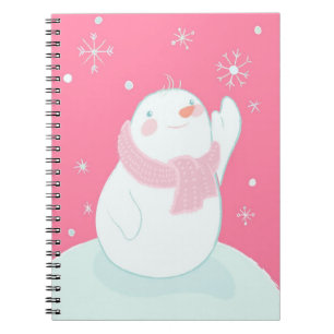 Cuaderno Un muñeco de nieve que alcanza para un copo de