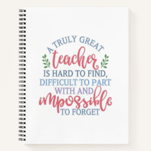 Cuaderno Un muy buen maestro diciendo