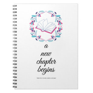 Cuaderno Un nuevo capítulo comienza un bloc de notas en esp