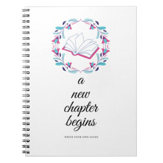 Cuaderno Un nuevo capítulo comienza un bloc de notas en esp