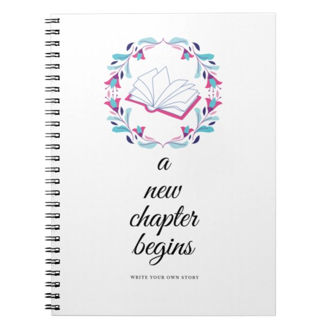 Cuaderno Un nuevo capítulo comienza un bloc de notas en esp (Frente)