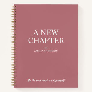 Cuaderno Un nuevo capítulo   Modern Dusty Rosa