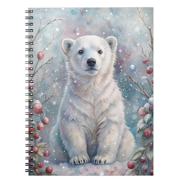 Cuaderno Un osito polar en invierno (Frente)