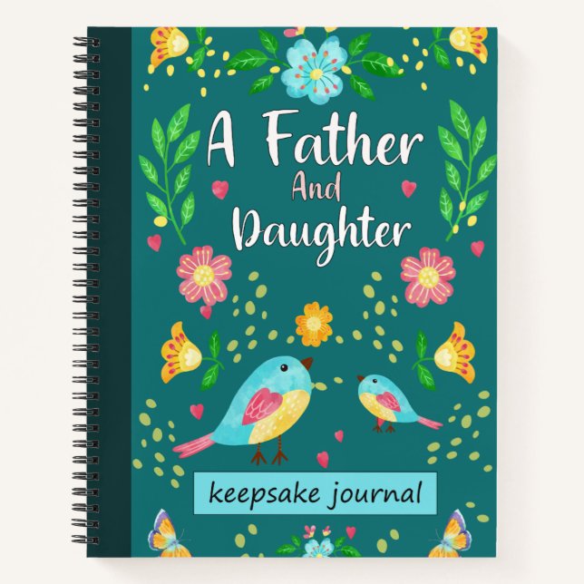 Cuaderno Un padre y su hija Keepsake Journal. (Anverso)