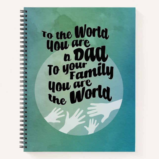 Cuaderno Un papá amoroso (Anverso)
