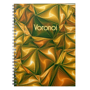 Cuaderno Un patrón de triángulo voronoi para geeks matemáti